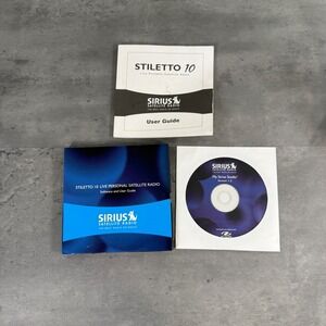 Sirius Stiletto 10 Radio Manual Software Disc Blue My Sirius Studio V 1.2 SL10‎